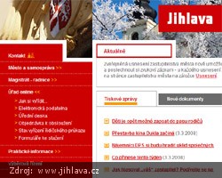 Jihlava - internetové stránky