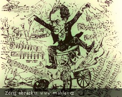 Gustav Mahler - karikatura