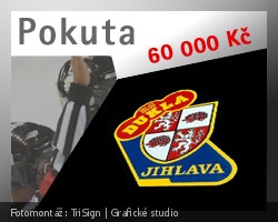 Dukla Jihlava, pokuta