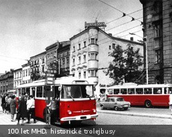 100 let MHD, historické trolejbusy