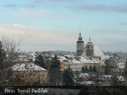 Pohled na zimní Jihlavu