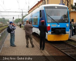 Nový regionální vlak RegioShuttle v Jihlavě